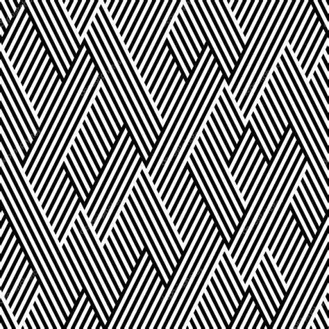 Motif En Zigzag Avec Ligne Noir Et Blanc — Image Vectorielle