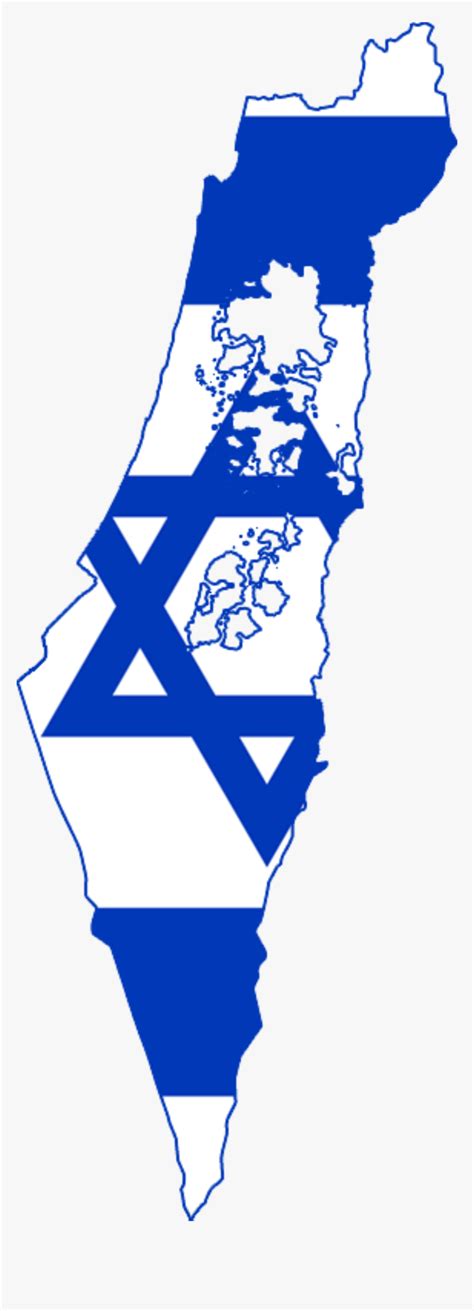 Israel Map With Flag Hd Png Download Kindpng