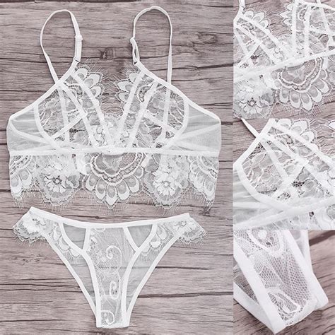 How To Chic Sexy White Lace Lingerie Set