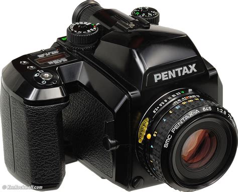 Pentax 645n Medium Format 1984 1997 With 75mm F28 Lens 120 Film Back Still Photography