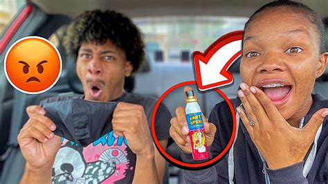 Fart Spray Prank On Boyfriend Hilarious Youtube