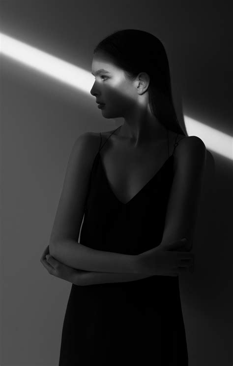 Minimalist Fashion Photography Shadows And Light Black And White