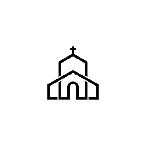 Premium Vector Church Logo Template Vector Icon Illustration