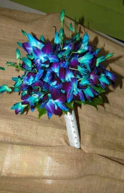 wedding ideas purple teal dendrobium orchids 24 new ideas blue wedding bouquet blue