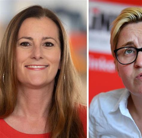 387 delegierte (70,5 prozent) votierten für sie. Erster gemeinsamer Auftritt von Hennig-Wellsow und Wissler ...