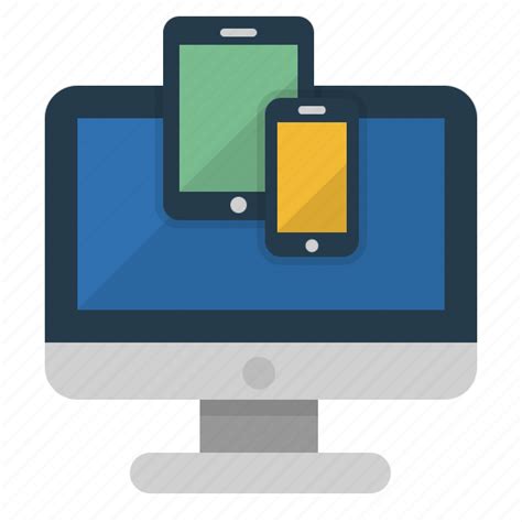 Design Devices Mobile Responsive Computer Icon Download On Iconfinder