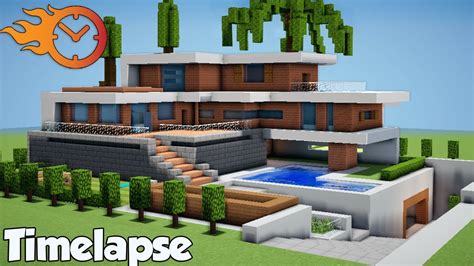 # this application includes not one map with modern house, and a selection of the most popular maps and mods with modern mansion house maps. Minecraft: Timelapse of Modern House How to Build Tutorial ...