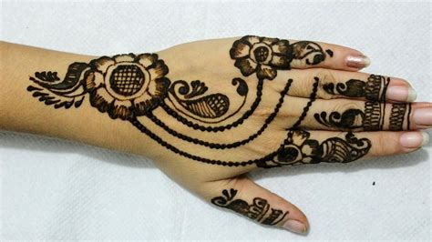 Right hand mehndi design, mehendi design back hand simple, mehandi ke naye design, mehndi ki design, mk mehndi, mk. Simple, easy and beautiful jewellery style Mehndi design - YouTube