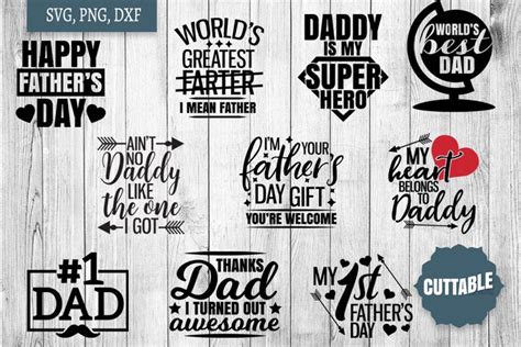 Happy Father S Day Silhouette Files World S Best Dad Svg Cricut Designs