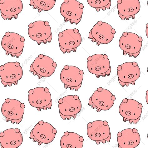 Cute Baby Pattern Vector Png Images Cute Baby Pig Pattern Pig