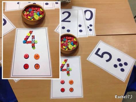 Buttons Number Recog And Counting Maths Eyfs Numeracy Activities
