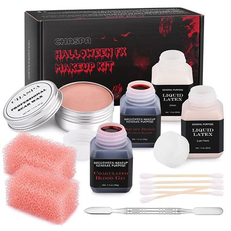 Chaspa Halloween Liquid Latex Special Effects Sfx Makeup Kit For Fake