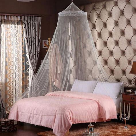 Doing the canopy itself does not take long and is quite easy to do. New Excellent Elegant Round Lace Mosquito Nets Bed Canopy ...
