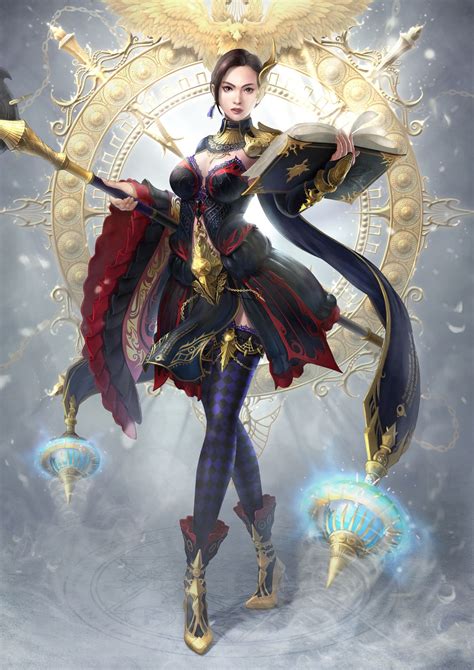 Artstation Female Wizard Concept Yoon Lee Female Wizard Fantasy