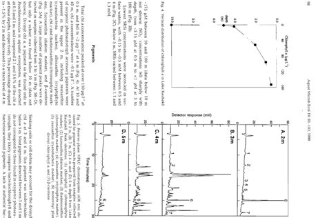 Reverse Phase Hplc Chromatograms 436 Nm Obtained For Pigment Extracts