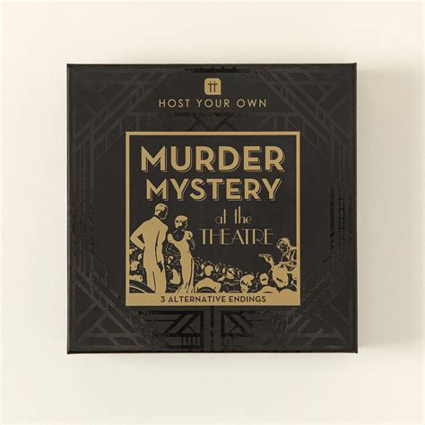 at home murder mystery theater edition game night hostess t uncommon goods