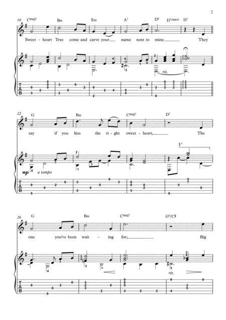 The Sweetheart Tree By Henry Mancini Digital Sheet Music For Guitar Tab Download And Print A0