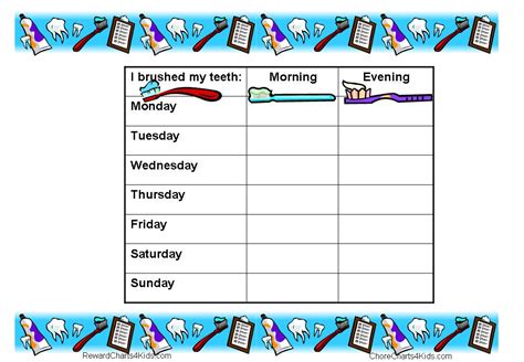 Start every child's visit with a smile by having coloring sheets and crayons in the waiting room. printable tooth brushing charts That are Zany | Joann Website