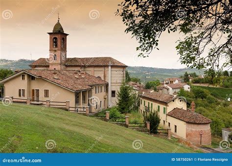 Small Italian Village With Church Stock Image Image Of Built Hill