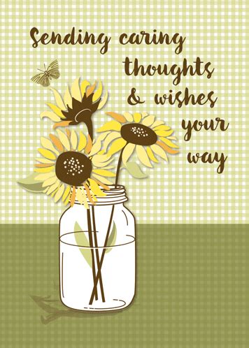 On your son's or daughter's birthday let him or her know what a wonderful difference. Send Caring Thoughts With Sunflowers. Free Thinking of You eCards | 123 Greetings