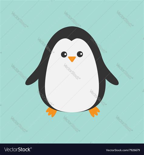 Cute Penguin Cartoon Character Arctic Animal Vector Image