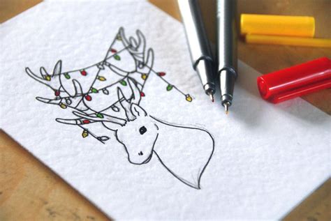 Hand Drawn Christmas Cards Free Downloads Hand Drawn Christmas