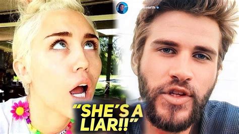 Exclusive Liam Hemsworth Is Su In G Ex Miley Cyrus For Defa Ma Tion Leaked Documents Youtube