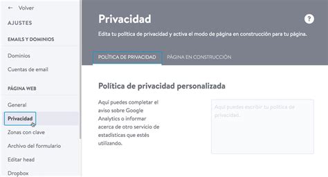 Política De Privacidad Página De Ayuda De Jimdo