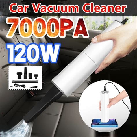 hot sale 7000pa 120w 12v car vacuum cleaner wet dry dual use handheld portable vacuum cleaner wish