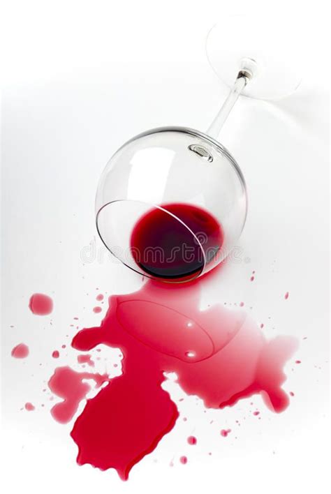 Spilled Red Wine Red Wine Spilled From A Turned Wineglass Aff