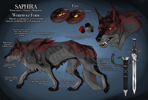 Saphira Reference Werewolf Form By Dem0nic Spirit On Deviantart Werewolf Female