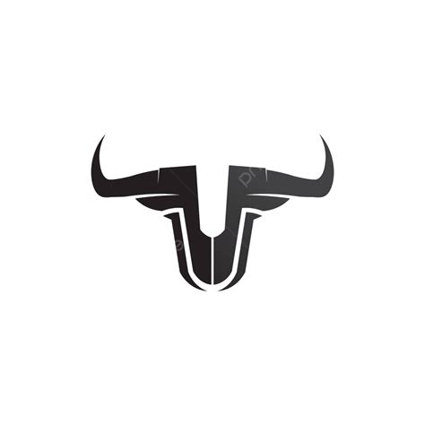 iconos y símbolos de plantilla para la aplicación con cuernos de toro y logotipo de búfalo