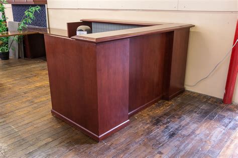 Traditional Cherry Reception Desk • Peartree Office Furniture