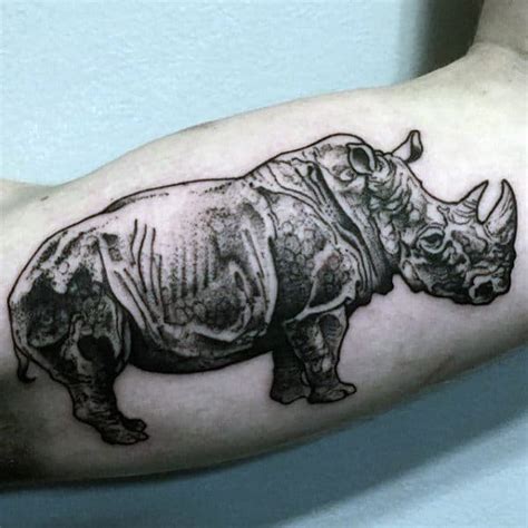 90 Rhino Tattoo Designs For Men 2023 Inspiration Guide