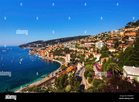 Beautiful Village Of Villefranche Sur Mer On The French Riviera France