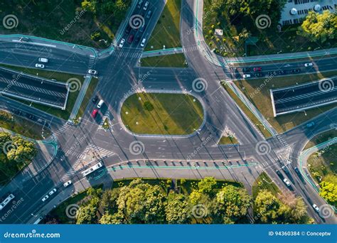 Aerial View Of Intersection Stock Photo Image Of Romania