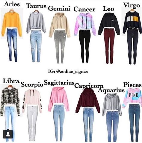 Outfit Based Off Your Zodiac Sign Zodiac Clothes Zodiac Sign Fashion