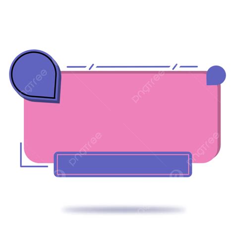 Pink Text Box Png Image Text Box Banner Pink Cute Text Box Label