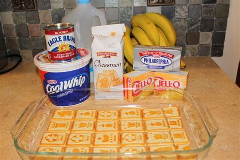 At the bottom of a baking dish, i arranged cookies, then i added a layer of sliced bananas over cookies. paula deen no bake banana pudding recipe
