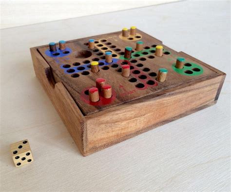 Handmade Wooden Game Vintage Board Games Wood Board Wooden Etsy