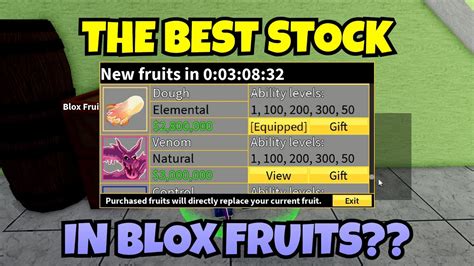 This Is Probably The Best Stock In Blox Fruits Youtube