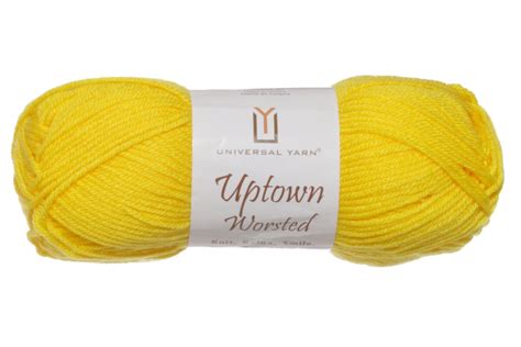 Universal Yarns Uptown Worsted Yarn 327 Bright Yellow Reviews At