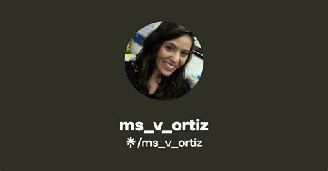 Ms V Ortiz Instagram Facebook TikTok Linktree