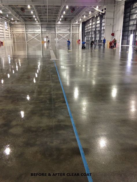 Large Commercial Epoxy Floor Coatings System Garage