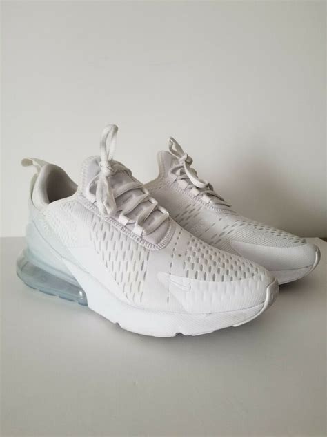 Nike Air Max 270 Flyknit Shoe White Womens Size 85 150 Nike Airs