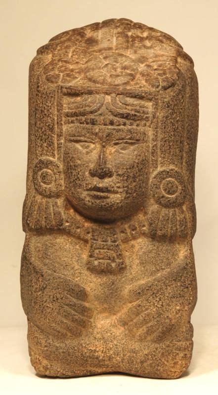 Aztec Stone Goddess Chalchiuhtlicue Pre Columbian Art Mayan Mayan