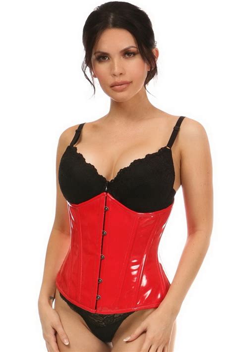 lavish sheer red underbust corset spicy lingerie