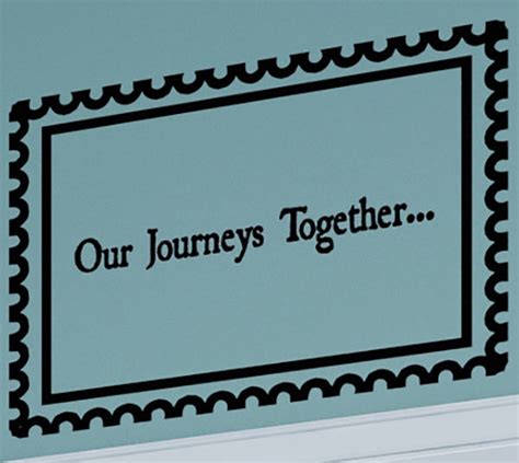 Our Journeys Together Travel Postmark Photo Wall Decal