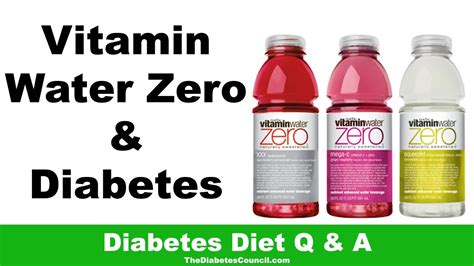 Is Vitamin Water Zero Good For Diabetes? - YouTube