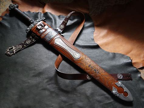 Custom Dbk Sword Scabbard For The Albion Conan Atlantean Full Length